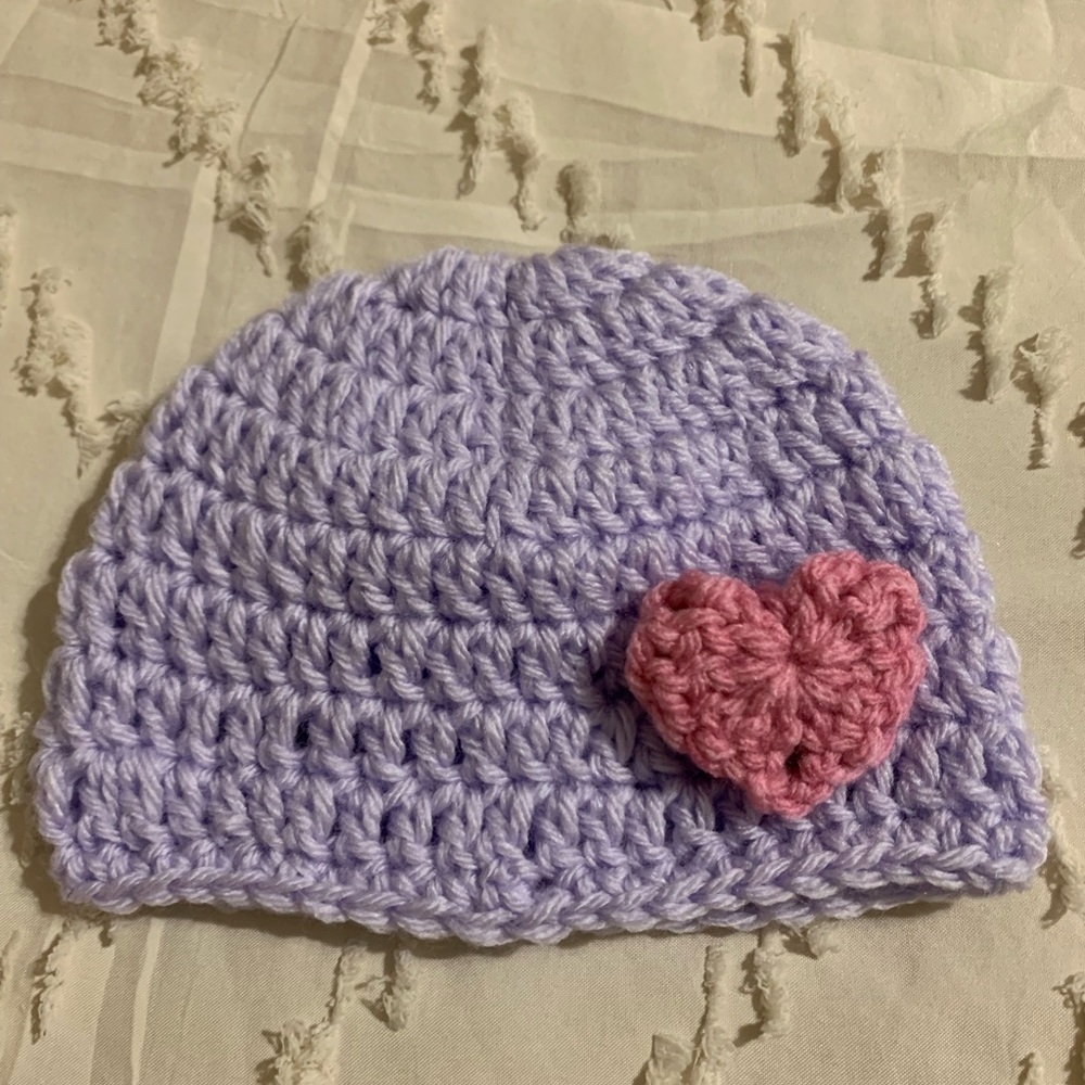 Valentine handmade beanie